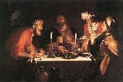 Abraham Bloemaert The Emmaus Disciples France oil painting artist